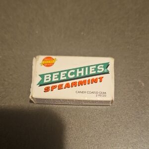 Beechies Spearmint Candy Coated Gum